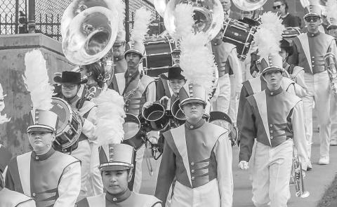 CONTINUING TRADITION - The Sundown Roughneck Band or the ‘Pride of the Oil Patch’ continued their long history of performing at the state competition in San Antonio on Tuesday with their 29th state appearance. (Photo courtesy of Sundown ISD)