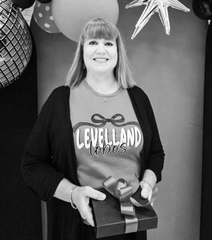 30 YEARS OF SERVICE - - Levelland ISD held their employee banquet last week with several awards being given. This amazing award was given to Laurie Jones for her dedicated service. (Photo courtesy of Cristal Isaacks)