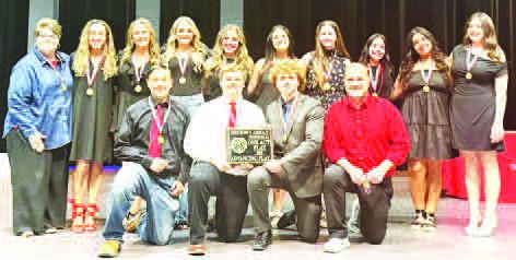 The Ropes OAP Cast and Crew competed in Denver City on April 11. They advanced to Regionals and are now one of the top 24 shows in the state in 2A. Individual awards went to Addison Cruz, All-Star Tech Crew; Aria Warren, All-Star Cast, Peyton Sawyer, Honorable Mention All-Star Cast; and Abby Wyatt, Best Performer. (Ropes ISD photo)