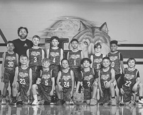 BOYS JUNIOR TEAM - The Levelland Little Dribbler’s Boys Junior Team consists of Taelon Flores, T.J. Gonzales, Mason Swain, Ian Tucek, Joey Wheeler, Nehemiah Saucedo, Gavyn Escobar, Cai Dent, Hunner Tomasini, Silas Pena, Aiden McCleod and Tayson Franklin. (Photo courtesy of Chamber of Commerce)