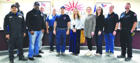 The Levelland Fire Department sold Breast Cancer Awareness shirts in October and asked Mayor Breann Buxkemper to choose an organization for that money to benefit. Buxkemper chose the Inside Out Foundation which equips those in need with aesthetic products and emotional healing services designed to restore their character, and all at no cost to clients. A check was presented to the organization at the city council meeting on Monday.
