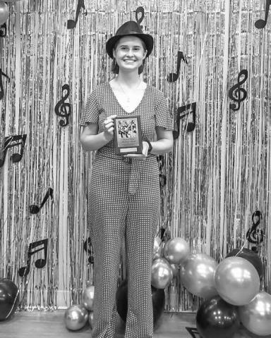 - The Levelland High School End of Year Band Banquet was held April 21 at South Plains College. During the awards portion of the banquet, Ada Niederhauser was the recipient of the National School Marching Band Award. (Photo courtesy of Cristal Isaacks)