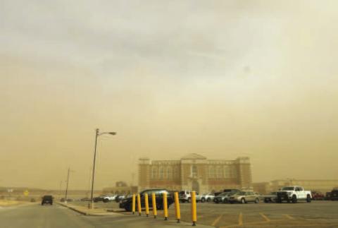 DUST STORMS-- Hockley County experienced dust storms last week prompting respiratory issues for local residents. (Staff photo by Eric Venkatesan)