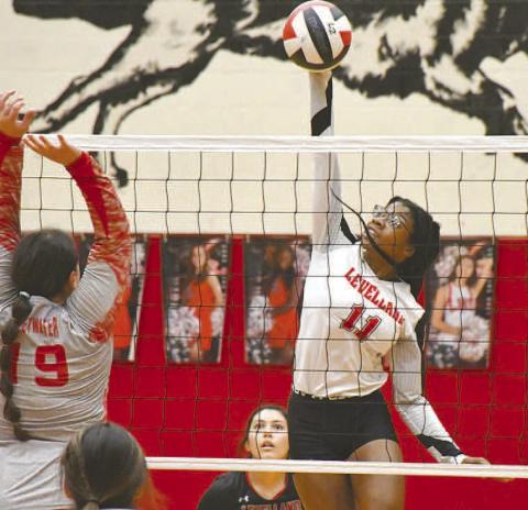 FIRST TEAM- Levelland High School shared the All-District Accolades and Honors for the Loboette volleyball team earned for 2022! All-District teams are voted upon by all coaches in the district and constitute the best players for the season. Tanaeasia Brackens was named first team all-district. (Staff Photo by Dom Puente)