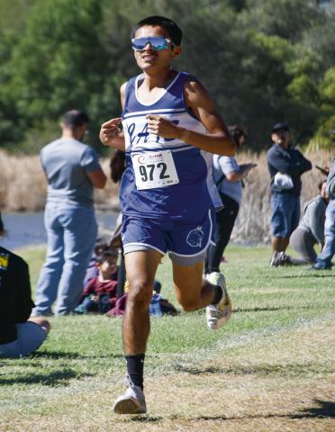 REGIONAL CHAMPION - Smyer senior Ismael Pizano won the 2A Region 1 boy’s 5K race with a time of 16:32.50 to become the Regional Champion this past Tuesday at Mae Simmons Park. (Staff photo by Jentezen Smith)