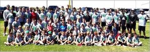 FOOTBALL SEASON COMING UP FAST - The Ropes Football Camp had a large turnout with interest running high for the young athletes as they gained more skills and conditioning for the upcoming football season.