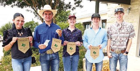 TEXAS 4-H ROUNDUP COMPETITORS - Pictured are Hockley County 4-H members Tucker, Stracener, Sherrill, Gray, and Gregory at the 2026 Texas 4-H Roundup. (AgriLife Extension Office photo)