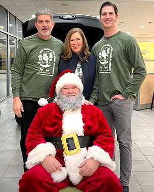 SANTAAND PANCAKES- Santa Claus visited Smith Auto Family this past Wednesday and had stacks of pancakes before heading off to deliver presents around the world. (Smith Auto Family Levelland photo).