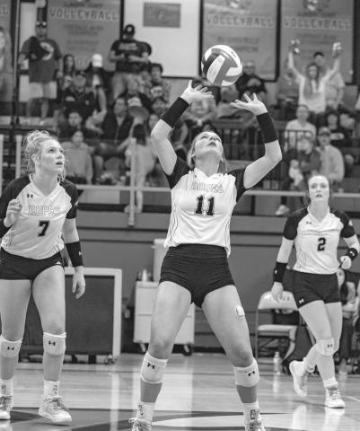 NOT OVER HERE - Ropes Lady Eagle Aubrey Bandy set up her teammates in the teams playoff loss against the Tolar Rattlers. (Photo courtesy of Donovan Martin)