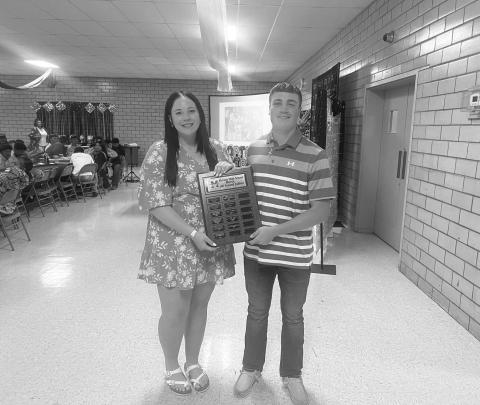 ALL ROUND ATHLETE - Morton athletes Cade Lyon and Clarissa Holland both earned Athlete of the Year this past Tuesday at their Sports Banquet. (Photo courtesy of Morton ISD)