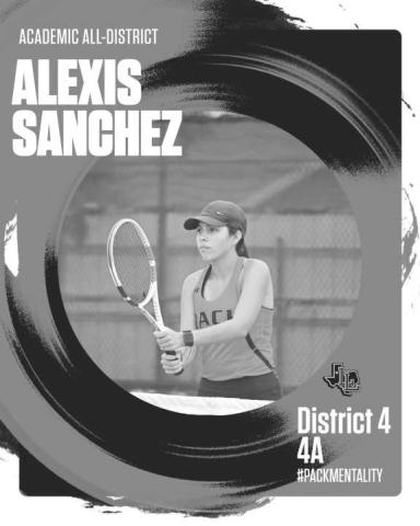 ACADEMICS - Levelland Loboette Alexis Sanchez earned Academic All-District for her performance in the classroom. (Photo courtesy of Levelland ISD)