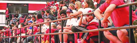 LITTLE DRIBBLER’S NATIONAL TOURNAMENT - Visitors from around the country visited the City of Levelland as the city hosted the Little Dribbler’s National Tournament throughout the week. Levelland ISD basketball gyms and the Texan Dome at South Plains College were used for the games. Pictured are fans watching tournament games played at the Levelland High School Gano Tubb Gymnasium. (Staff photo by Aalijah Soliz)