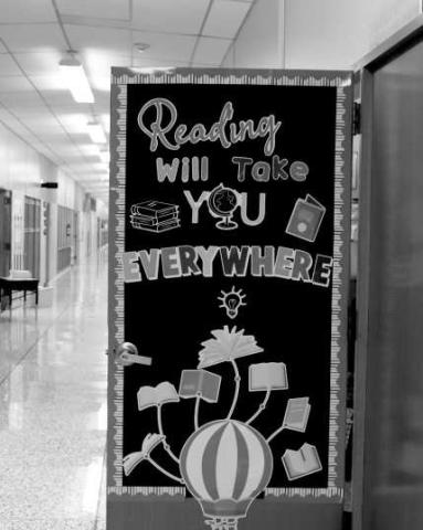 BACK TO THE BOOKS - Doors are being decorated at Capitol Elementary School for a brand new school year. Each door will be decorated with fun and educational decorations. Make sure your little ones look out for all the new ones this school year. (Staff photo by Hannah Woodrum)