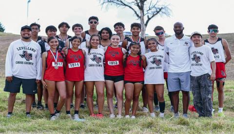 - The Levelland Lobos and Loboettes cross country team poses for a team photo following the 4A District 5 Meet at Mae Simmons Park in Lubbock this past Thursday. The boy’s team placed 4th overall and the girl’s team placed 5th overall. (Staff photo by Jentezen Smith)