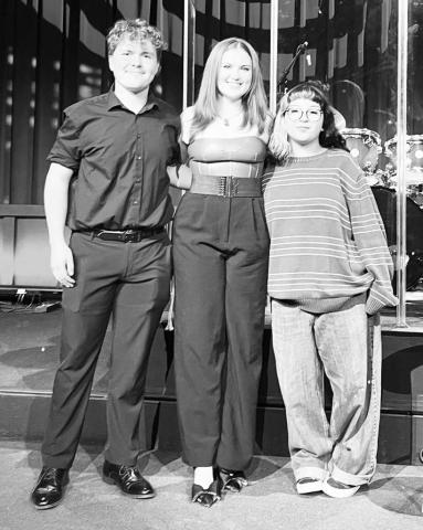 SONGWRITER WINNERS-- Jack White (left) and Shelby Stidham (middle) of Frenship High School and South Plains College student Nairely Chavez (right) of Midland were winners of the third-annual Songwriter Competition hosted by SPC’s Creative Arts Department on April 3 at Tom T. Hall Studio on the Levelland campus. (SPC Photo)
