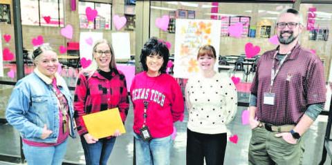 CHALLENGE ACCEPTED- Levelland High School held two fundraisers for Bill's Backpacks. LHS staff challenged each other to contribute money to enter a weight loss contest under the direction of Nurse Machelle Wells. The weight loss winner earned half the pot while the rest went to Bill's Backpacks. The LHS winners were Annie Davis in November and Scott Lawson in December.