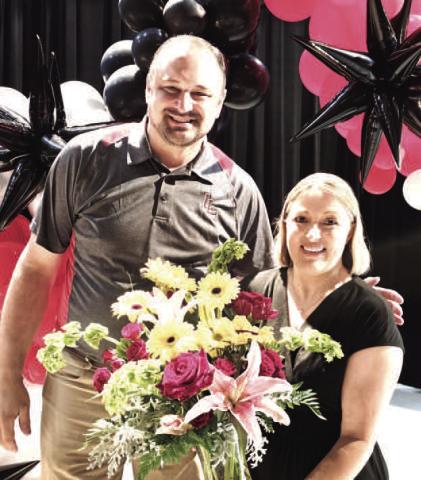 LISD TEACHERS OF THE YEAR – Elementary, Kristy Sanders, Capitol Elementary; Secondary, Deborah McVay, LHS (not shown). (Levelland ISD photo)
