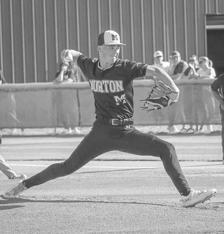 STRONGARM - Morton Indian Lane Lyon pitched the ball during the team’s last game of the season this past Friday in Lubbock against the Ira Bulldogs. (Staff photo by Aalijah Soliz)