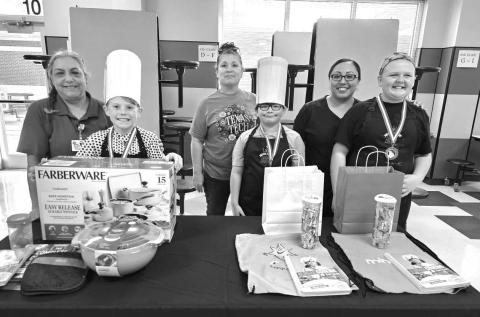 FUTURE CHEFS CHALLENGE- Each year, LISD Sodexo Cafeteria Services hosts the Future Chef’s Challenge and this year was no different. LISD elementary students were invited to submit dessert recipes this year. LISD thanked Steve Croyle, the cafeteria managers and judges for helping make the event a success. Pictured in no particular order are: Howard Hayes, Ryan Jordan and Aly Holly with Cafeteria Managers Shirley Mendoza, Linda Gonzales, and Ashley Scates. (Photo courtesy of Cristal Isaacks)