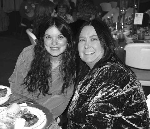 FA LA LA FUN — Jana Royal and her daughter Paige enjoyed dinner and festivities at Fa La La Fun for the Girls Thursday at the Mallet Event Center. The event is held every year and is hosted by the Chamber of Commerce. The Fa La La committee works on the event all year to make it a successful night out for the ladies of Levelland. (Submitted Photo)