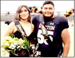 HOMECOMING KING &amp; QUEEN – Seniors Daphne Acevedo and Ismael Teniente were honored as the 2025 Morton Homecoming King and Queen in the pregame ceremony of the football game this past Friday night.