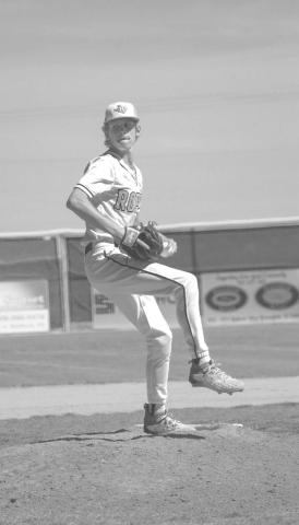FASTBALL - Ropes Eagle Bode Franklin started on the mound for the Eagles during their contest this past Tuesday at home against the New Home Leopards. Franklin finished with six strike outs and five walks throughout the game. (Staff photo by Aalijah Soliz)