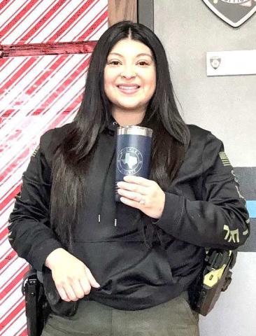 Hockley County Sheriff’s Deputy Gilbreath celebrated five years of service in the county. Gilbreath came to the Sheriff’s Office with prior experience and is currently a field training officer who recently helped train the newest member of the patrol. She is also SWAT certified. (HCSO photo).