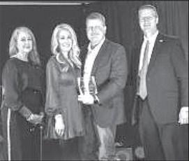 SPC FOUNDATION -Board President Ann Capps and SPC President Dr. Robin Satterwhite presented the 2024 Pacesetter Award to Scott and Jaime Bryant at the college’s 26th Annual Scholarship Gala on Feb. 23 at the Mallet Event Center in Levelland. Pictured from left are: Ann Capps, Jaime Bryant, Scott Bryant and Robin Satterwhite.(Photo courtesy of SPC)
