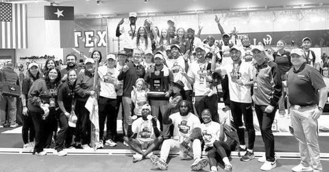 2025 NJCAA INDOOR TRACK &amp; FIELD CHAMPIONS - The South Plains College (SPC) Texans and Lady Texans Indoor Track and Field teams competed in the NJCAA 2025 National Indoor Track and Field Championships at the Texas Tech Sports Performance Center, March 7-8. The Texans would secure the top spot and national title by posting a total of 119.5 points. the Lady Texans would also put up a strong fight, finishing ninth with 23 points at the two-day meet. (Photo courtesy of SPC)