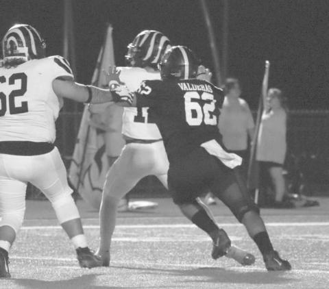 SACKED - Levelland Lobo Zarian Valderas got past the offensive line last Friday against Snyder at home for their last non-district matchup of the season. (Staff photo by Aalijah Soliz)