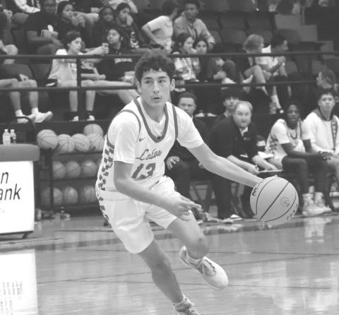 QUICKNESS - Levelland Lobo Ethan Salazar blew past his defender during the team’s win against the Dimmit Bobcats this past Tuesday. The Lobos played against the Slaton Tigers this past Friday as the away team. (Staff photo by Aalijah Soliz)