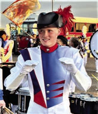 SUNDOWN DRUM MAJOR-- Sundown Marching Band Drum Major Lincoln Keelser. (Sundown ISD photo)