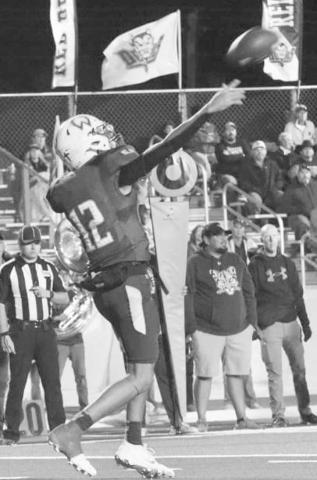 DEEP PASS - Whiteface Antelope Isaak Soliz stood tall in the backfield while he threw the ball down the field against the Rankin Red Devils this past Friday in Klondike. (Photo courtesy of Holly Crutcher)