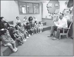 READING WITH HEROES-- LISD Superintendent Dr. Heseman kicked off the LABC Reading with Heroes Program last week. He read Pete the Cat Crayons Rock by Kimberly &amp; James Dean to a class of PK students. The lesson in the book is that there are no mistakes in art, and art should come from the heart. If persons are interested in participating in the Reading with Heroes Program contact LABC. (Levelland ISD photo)