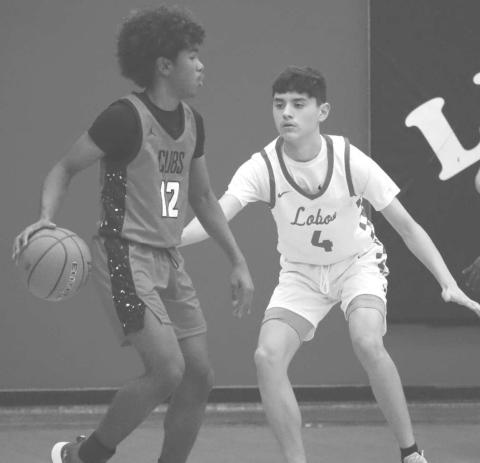 Levelland Lobo Anthony Gonzales played great defense during the teams loss to the Brownfield Cubs December 12th. The Lobos fell 80-50 at home. (Staff photo by Aalijah Soliz)