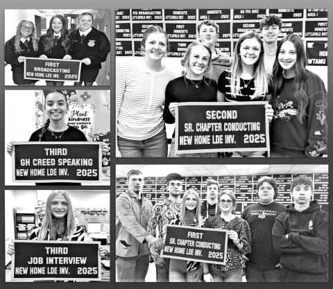 Whitharral ISD FFA students recently participated in the News Deal LDE Invitational. Several students placed in various events. (Whitharral ISD photo).