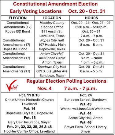 Ready, Set, Vote: Early voting begins Oct. 20