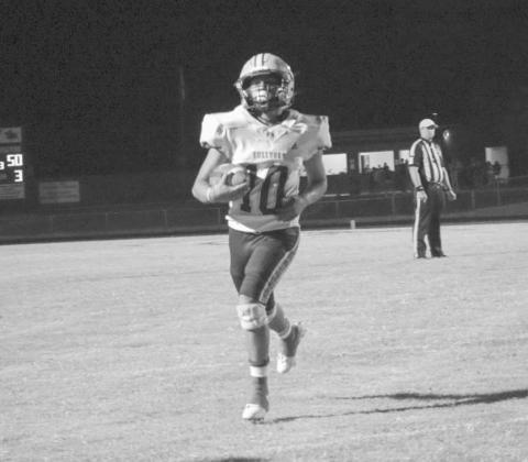 GAME-WINNER - Anton Bulldog Gavin Martinez walked the ball in for the team’s game winner last Thursday night in Motley County. (Staff photo by Aalijah Soliz)