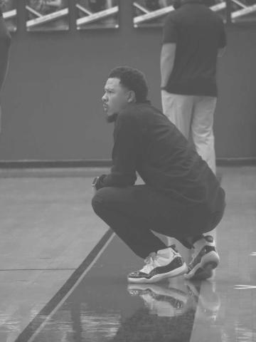 FOCUSED - Head Basketball Coach Kendall Durrett was locked in on the game while his team played against the Greenwood Rangers last Tuesday night at home. (Staff photo by Aalijah Soliz)
