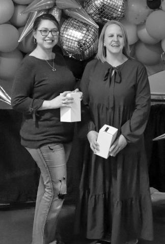AMAZING JOB LADIES - Hockley County’s Patty Castaneda and Anna Hord were recognized for their 15 years of service during the Hockley County Employee Appreciation Luncheon that was held Thursday. (Staff photo by Myra Guerrero)
