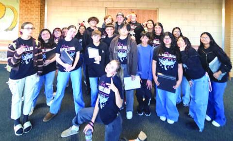 The Levelland High School choir performed with the South Plains College Choir for an audience at the Winter Concert. Performer Santiago Vidales said it was an amazing experience and once-in-a-lifetime experience as well as fun. (Levelland ISD photo)