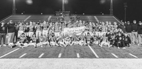 REGIONAL CHAMPS - The Ropes Eagles are the 2024 Regional Champions from their win against the Wink Wildcats this past Friday in Big Springs. Ropes won 21-14 in a defensive minded game as the home team. The Eagles will take on the Gruver Greyhounds this Friday in Canyon at Happy State Bank Stadium at 7 p.m. (Photo courtesy of Donovan Martin)