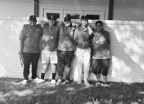 JV GOLF-- LHS Golf Coach Stan Weatherred shared that the JV Boys Golf Team competed in Sweetwater over the weekend and placed team 3rd overall. Charles Wiiest was 3rd overall individual. Pictured from left to right are: Lorenzo Galvan, Michael Arriaga, Charles Wiiest, Britton Clevenger, Josh Diaz. (Photo courtesy of Cristal Isaacks).