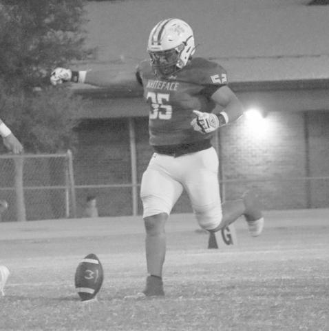 KICKOFF - Whiteface Antelope Damien Castaneda kicked the ball off to the Elida offense this past Friday where the Antelopes mercied the Tigers for their homecoming. (Staff photo by Aalijah Soliz)