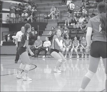 GREAT DEFENSE - Levelland Loboette Maddie Stafford made a good play on the ball to help set up her teammates. (Staff photo by Aalijah Soliz)