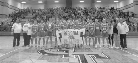 REGIONAL FINAL CHAMPS - The Ropes Eagles are making school history with them becoming Regional Final Champions after beating the Reagan County Owls in Lamesa 63-40, in dominant fashion. The Eagles competetd against the Meyer Ravens this past Tuesday night in Abilene Christian University for the State Semi-Final Round of playoffs. (Photo courtesy of Ropes ISD)