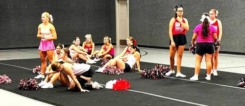Whitharral Panther Power - WHS football, cheerleading and cross country were getting into the “full season swing” for the upcoming season with Panthers students working hard at foootball practice and cheerleading as the beginning of school approaches.