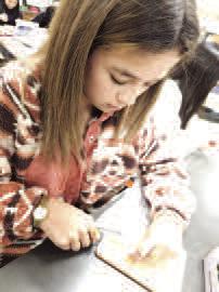 LHS students in Merribeth Gregory’s anatomy and physiology classes