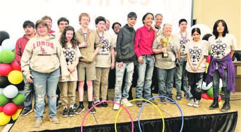 JOB OLYMPICS --Levelland High School LOC students won the Region 17 Job Olympics title. Competing were (not in order) Francisco Camero, Dylan Pope, Jordan Rocha, Angelica Southard, Ellie Martin, Keiran Hallet, Aubrey Waygood, Hannah Wilde-Jones, Breanna Robinson, Adair Miranda, Jose Carrillo, Zalian Willams, RJ Bermea, Trinity Carrillo and Rachel Carrillo. (Levelland ISD photo)