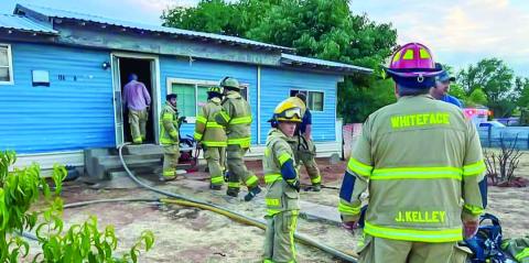 COCHRAN COUNTY STRUCTURE FIRE - The Morton Fire Department responded to a call regarding a structure fire within the City of Morton, Monday evening. The Whiteface Fire Department was dispatched to assist Morton units. Upon arrival, Morton fire personnel had extinguished the majority of the fire. Both crews remained on scene following the fire to provide overhaul and cleanup efforts. (Photo courtesy of Whiteface Fire Department)